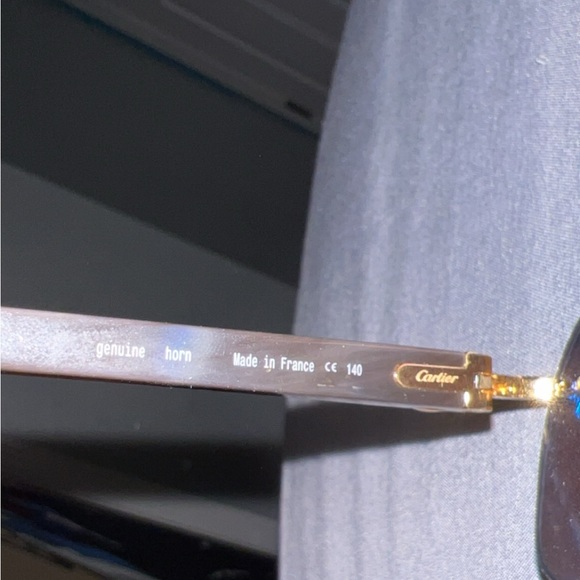 Authentic Cartier men’s sunglasses with custom blue tint - Picture 8 of 11